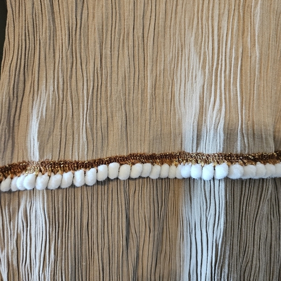 Refka Modest Pleated Long Sleeve Maxi Cream Dress Size US 12. - Picture 8 of 12